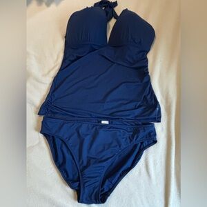 Ralph Lauren 2pc  tankini swim suit size 14